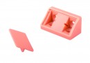 Équerre de liaison plastique double 42mm aulne
