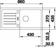 BLANCO 524233 évier Favum XL 6 S sans excentrique Silgranit anthracite BLANCO 524233 évier Favum XL 6 S sans excentrique Silgranit anthracite