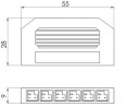 StrongLumio armoire de distribution LED 6x Mini connecteur, 0,25m