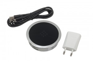 VersaCharger chargeur sans fil chrome / noir brillant