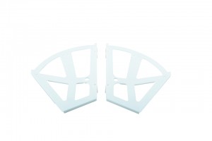 Strong meuble a chaussures a abattant, 2 rangs, plastique, blanc