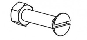 TERNO ferrures de liaison M6x30 (écrou + vis)
