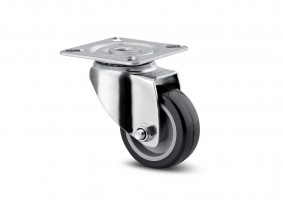 TENTE roulette pivotante 1470 galet souple O50mm