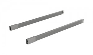 K-HETTICH ArciTech reling haut, 450mm, paire, cheville, anthracite