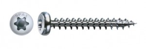 SPAX vis a bois 5x25 tete demi-rond TXS,W,4C