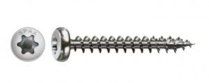 SPAX vis a bois 5x40 tete demi-ronde TXS, A2,4C, inox