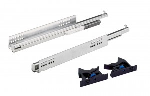K-HETTICH Quadro V6 coulisse a sortie totale cachée, 400mm/30kg, ensemble pour 1