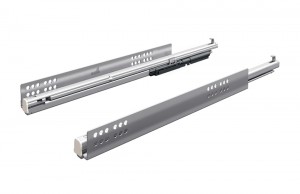 HETTICH 9243686 Atira coulisse a sortie totale, Quadro V6, 350mm/10kg, côté 18mm