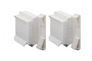REHAU cheville coulissante 8mm blanc pour barre d'extrémité E9