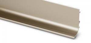 HETTICH 9210116 Moulure poignée Canis L, L3500, imitation inox