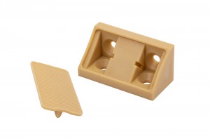 Équerre de liaison plastique double 42mm chene clair