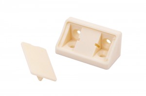 Équerre de liaison plastique double 42mm sable