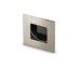 HETTICH 9207531 Poignée APOLDA 65x65 mm noir brillant/inox brossé