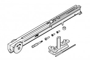 HAWA 25988 Junior 120 amortisseur pour ferrures coulissantes 80-120kg