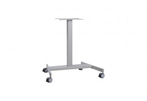 MILADESIGN pied de table central a roulettes LN 3901 anthracite