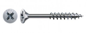SPAX vis a bois 4,5x70/42 tete fraisée PZ, W, 4C MH, filetage partiel