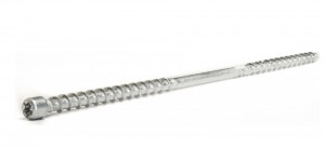 TK-vis a bois TopRoof 8x280mm tete cylindrique TX40 zinc blanc