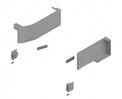 BLUM 23K8000 Aventos HK Top caches pour S-D, gris clair