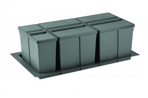 GOLLINUCCI Sorter 9XL System 900mm 2x26l+1x11l gris