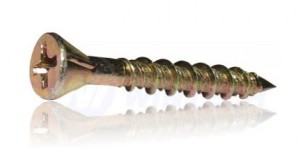 Cetris vis a bois 4,2x55/30 tete fraisée zinc blanc, filetage partiel