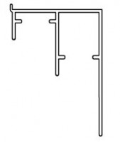 SISCO 1330 AF/moulure alu inférieure 600cm