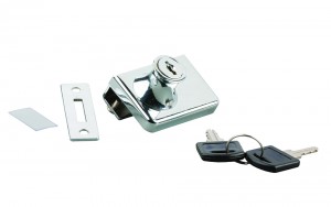 StrongLocks Serrure pour deux verres chrome