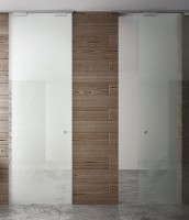 TERNO Vetro 40 ensemble de ferrures pour portes en verre 120kg avec absorbeur