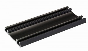 SEVROLL 05156 Elegant II guidage inférieur 2,35m noir brillant