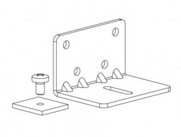 TERNO porte coulissante intérieure 160kg, support guidage supérieur