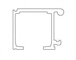 TERNO guidage supérieur alu brut 3m 1700/G