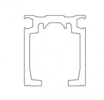 TERNO guidage supérieur 3480/A elox 6m