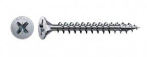SPAX vis a bois 5x25 tete fraisée PZ,W,4C MH