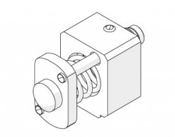HAWA 25370 Junior 80 quincaillerie intérieure coulissante butoir ressort jusqu’a