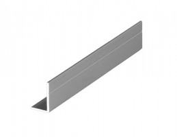 SEVROLL 00103 équerre Mini 17x11mm 2,35m argenté