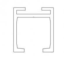 TERNO guidage supérieur 160kg 160/G 4m argent brut