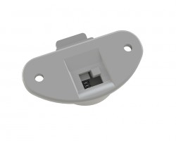 StrongLine quincaillerie pour portes coulissantes coulisse sup. plastique gris