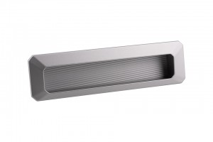 TULIP Poignée encastrée Carpi 128 nickel mat
