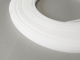 StrongLumio moulure de recouvrement C pour profil LED a clips, 20m lait