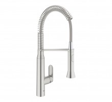 GROHE 31379DC0 robinet d'évier a levier K7 avec douchette profi, SuperSteel