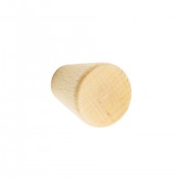 TULIP Bouton Taper hetre brut + vis