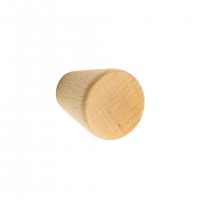 TULIP Bouton Taper hetre vernis + vis