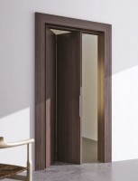 K-TERNO porte intérieure pliante ensemble 2 battants 40kg charnieres pliantes