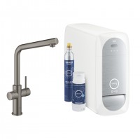 GROHE 31454AL1 Blue Home kit de démarrage L-bec brosse Hard Graphite