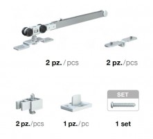 Quincaillerie pour porte coulissante intérieure 1399 40kg 2x amortisseur