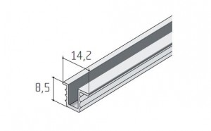 S-S03 profil de guidage alu elox 2m