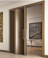 K-TERNO porte intérieure pliante ensemble pour 5 vantaux 40kg charnieres sans fe