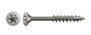 SPAX vis a bois 6x90/61 tete affleurante TXS, W, 4C MH, inox A2, filetage partie