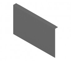 BLUM ZC7A0U0C Ambia-line adaptateur pour dos bois LBX/MVX C terra noir TS-M