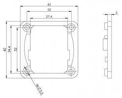 StrongLocks Sous-couche pour serrure de tiroir avec insert interchangeable