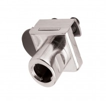 StrongLocks Serrure pour verre a clipser pour cylindre interchangeable 2 vantaux